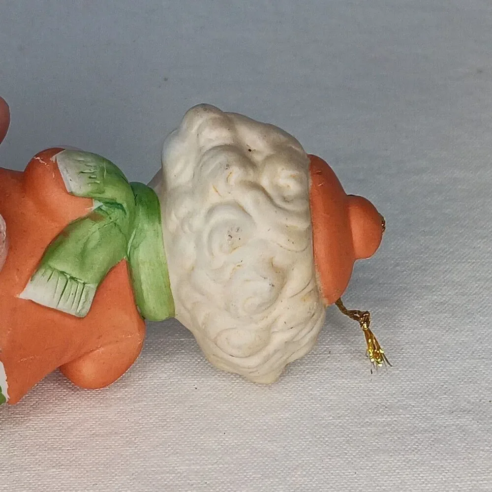 Vintage 1980s Enesco Dear God Christmas Ornaments Boy